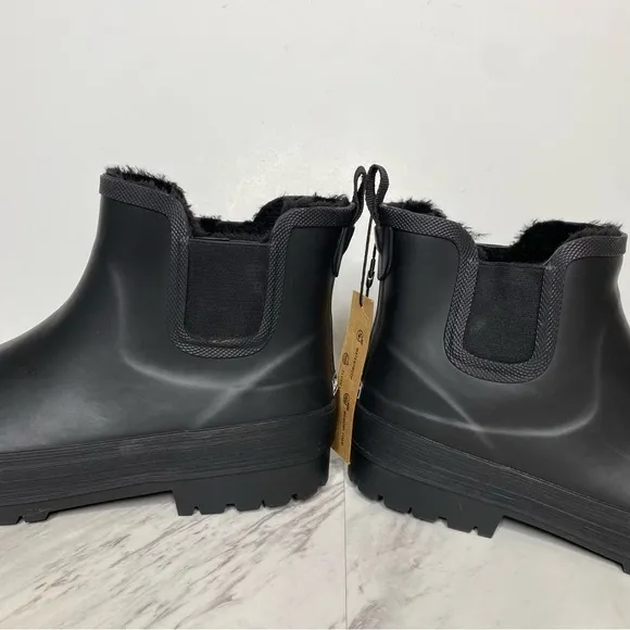 New! Chooka Everyday Chelsea Black Rain Boot 11