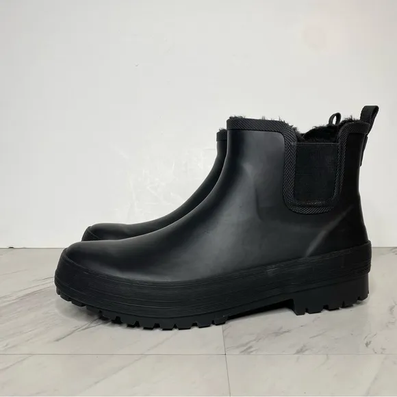 New! Chooka Everyday Chelsea Black Rain Boot 11