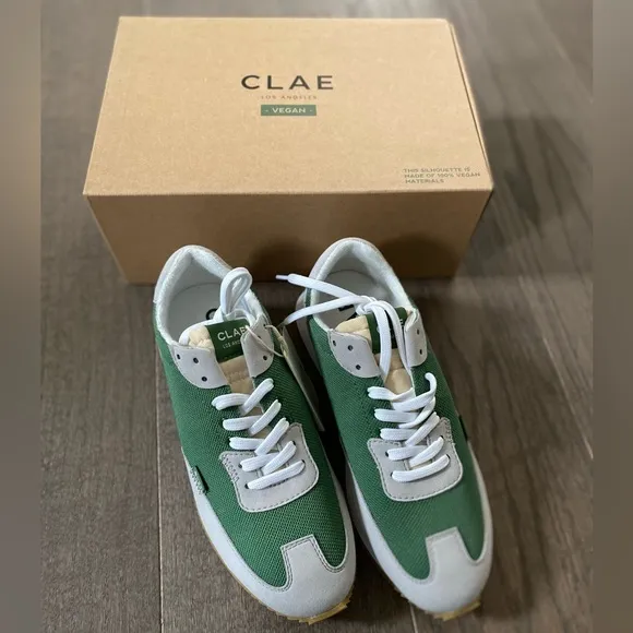 NEW CLAE Los Angeles Runyon Sneakers Vegan 6 (EUR 38)