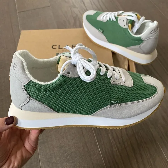 NEW CLAE Los Angeles Runyon Sneakers Vegan 6 (EUR 38)