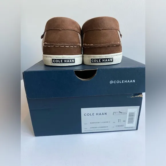 NEW Cole Haan Nantucket Loafer Size 11 M Lumber Chambray