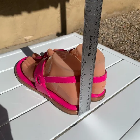 New Cole Hann Grandseries hot pink leather sandals size 6B