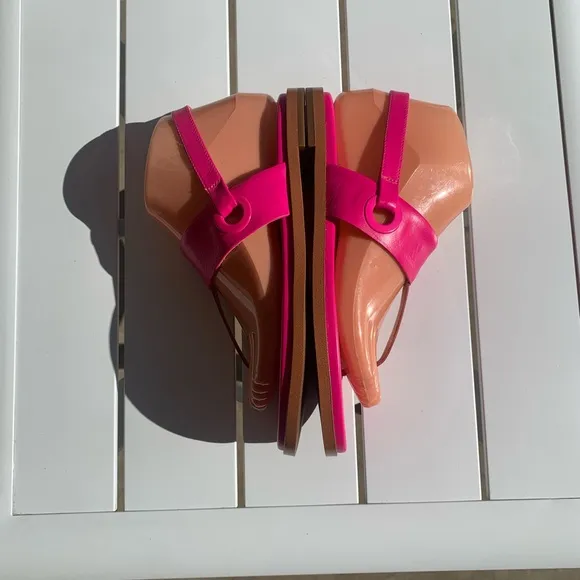 New Cole Hann Grandseries hot pink leather sandals size 6B