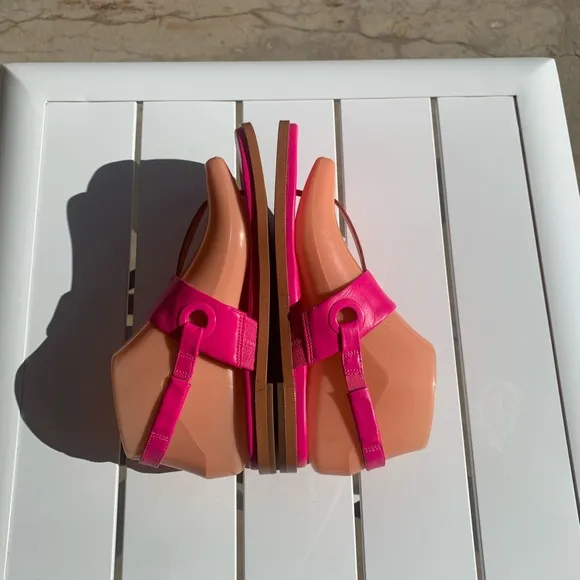New Cole Hann Grandseries hot pink leather sandals size 6B