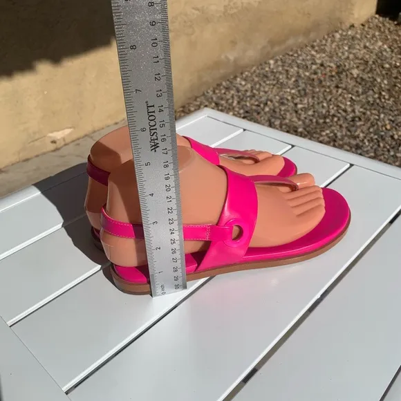 New Cole Hann Grandseries hot pink leather sandals size 6B
