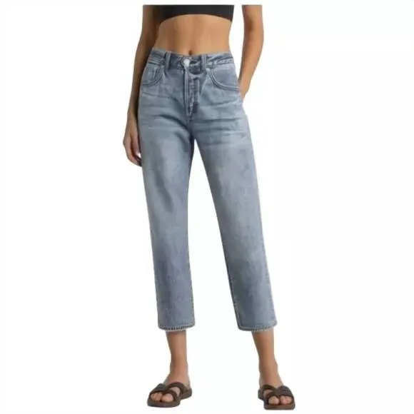 NEW DAILY BLUE hype classic cropped jean in monsoon