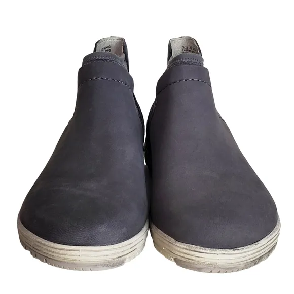 New Dansko lizette waterproof nubuck slip on sneakers hi top chelsea boots gray