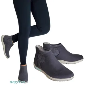 New Dansko lizette waterproof nubuck slip on sneakers hi top chelsea boots gray