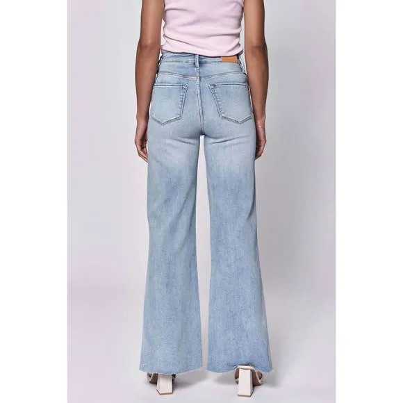 NEW DEAR JOHN DENIM fiona wide leg jeans in montilla
