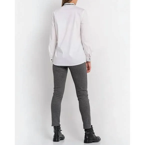 NEW D.EXTERIOR jean with side stripe in grey
