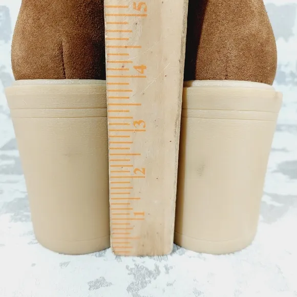 New Dolce Vita Corry H2O  Dark Brown Side Zip Closure Knee High Suede Boots F63