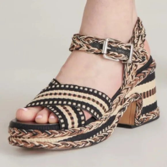 new DOLCE VITA Made In Brazil Grayce Heel Sandals black multi for women…