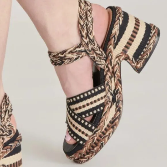 new DOLCE VITA Made In Brazil Grayce Heel Sandals black multi for women…