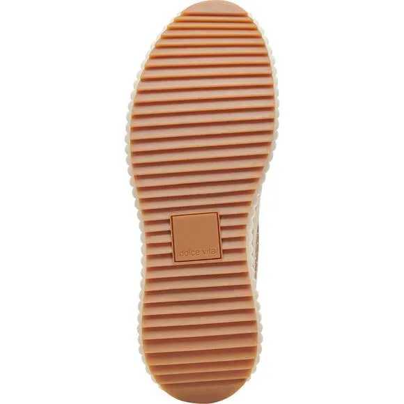 NEW DOLCE VITA women's dandi platform sneaker in taupe multi leather