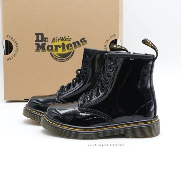 NEW Dr. Martens 1460 Side Zip Combat Boots 15373003 Black