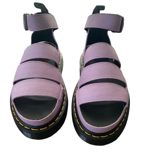 New Dr Martens Clarissa ii quad chunky sandals in lilac pisa Size 8