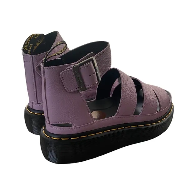 New Dr Martens Clarissa ii quad chunky sandals in lilac pisa Size 8