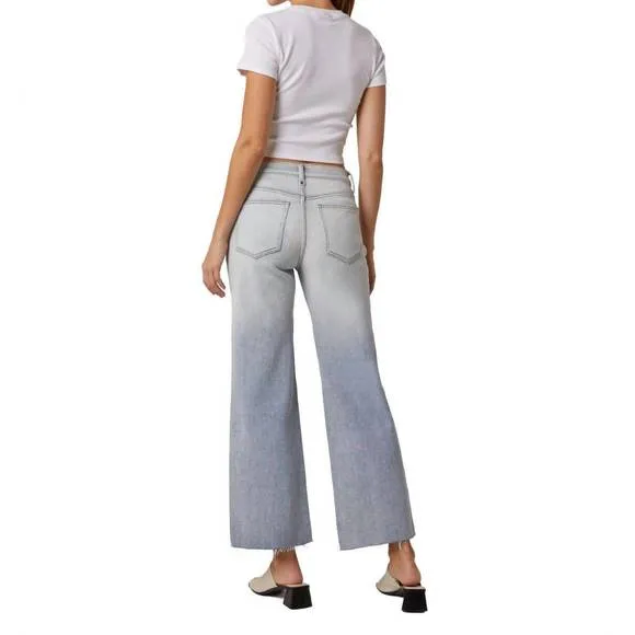 NEW EDYSON conrad high rise wide yoke jeans in light camillo wash