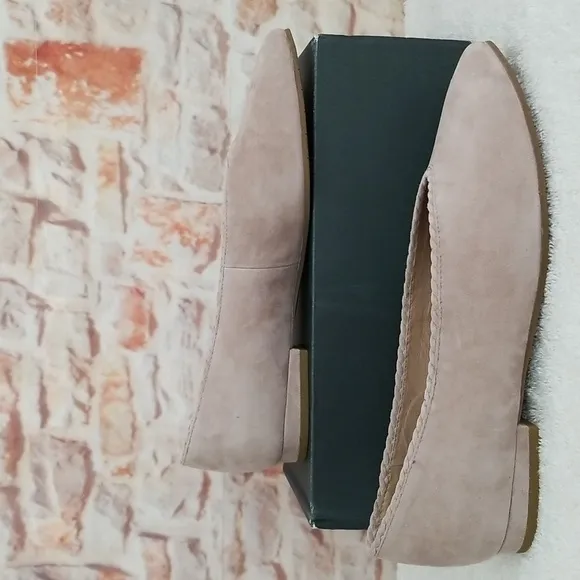 New Eileen Fisher Posy Suede Ballerina Flats