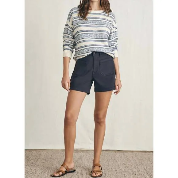 NEW FAHERTY high tide sweater in bristol bay