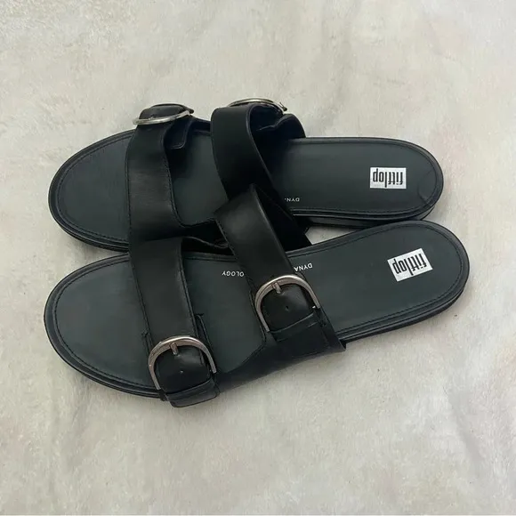 New! Fitflop Gracie two bar sandals black