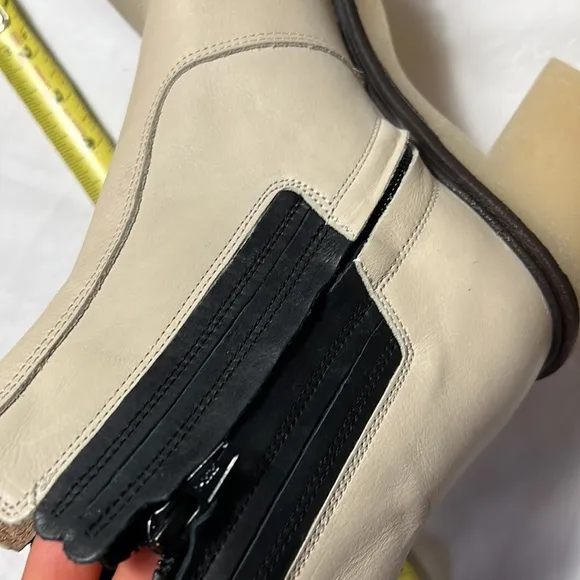 NEW Free people James Chelsea chunky boot white size 9 US heels boots sh…