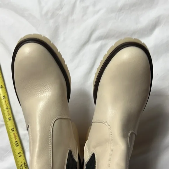NEW Free people James Chelsea chunky boot white size 9 US heels boots sh…
