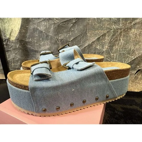 New Free People Rule Breaker Flatform Sandals 41