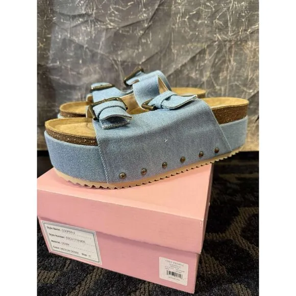 New Free People Rule Breaker Flatform Sandals 41