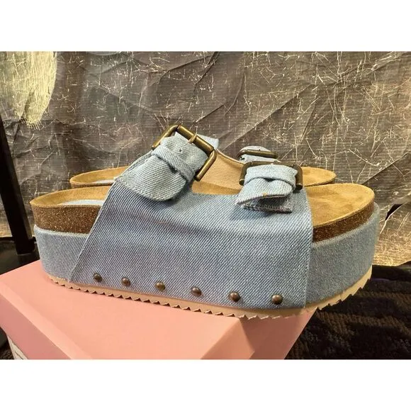 New Free People Rule Breaker Flatform Sandals 41