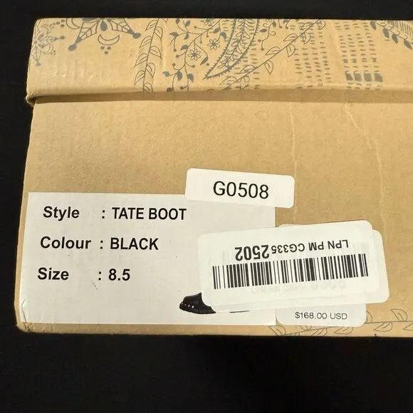 New Free People Tate Black Studded Chelsea Boots 8.5