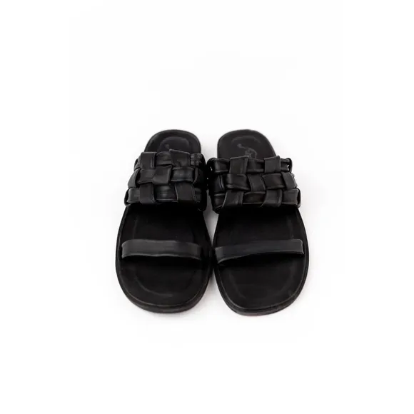 New Free People Woven River Sandal Flats Black $98 - EU 37 (US Women's 6.5) M