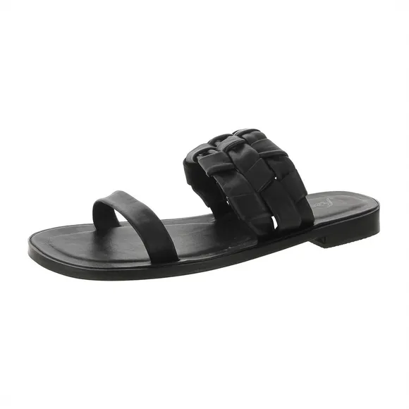 New Free People Woven River Sandal Flats Black $98 - EU 37 (US Women's 6.5) M