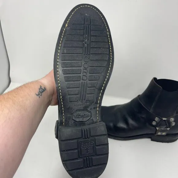 New Frye Men's Stone Harness Chelsea Pull on  Boots sz 12