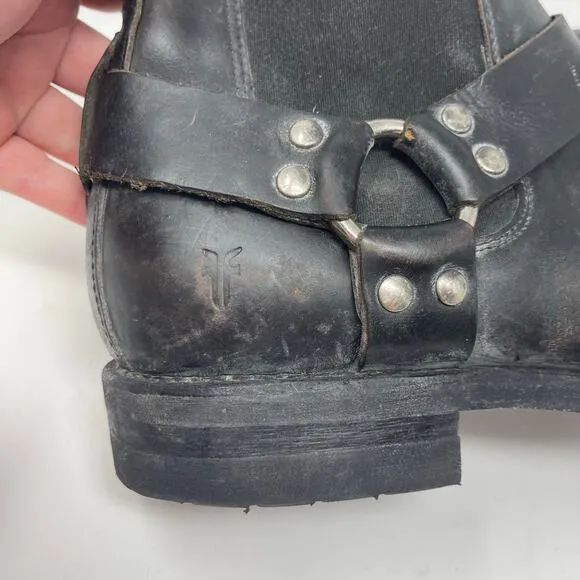 New Frye Men's Stone Harness Chelsea Pull on  Boots sz 12