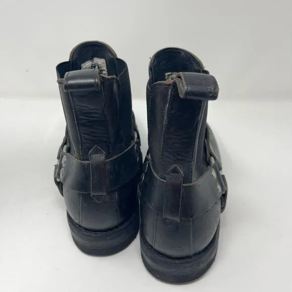 New Frye Men's Stone Harness Chelsea Pull on  Boots sz 12