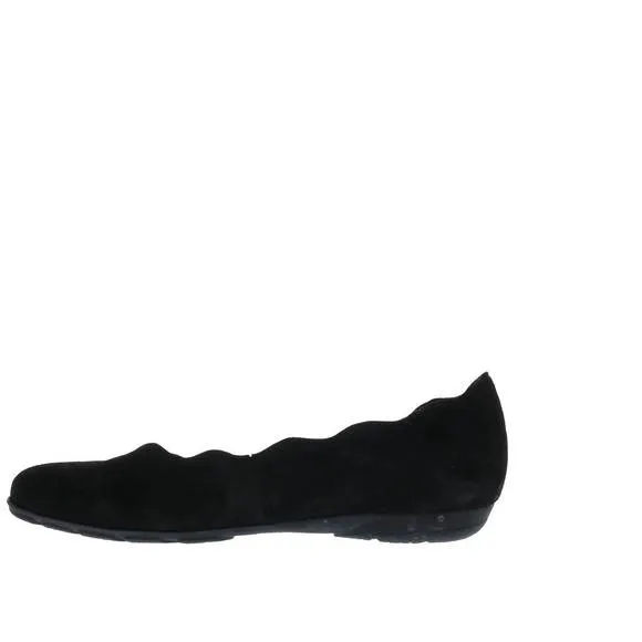 NEW GABOR women's flats in schwarz