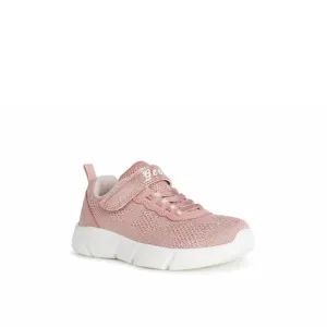 NEW GEOX girls aril sneaker in rose