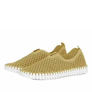 NEW ILSE JACOBSEN women's tulip 139 slip-on shoes in citronella