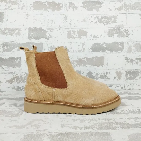 New Jack Rogers Girls Coco Suede Leather Chelsea Boots A405