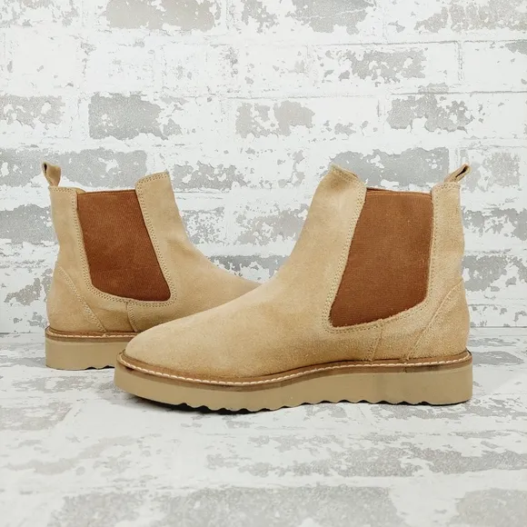New Jack Rogers Girls Coco Suede Leather Chelsea Boots A405