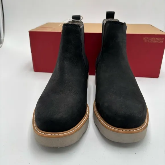 New Kodiak Women’s 7.5 Black Leather Bonshaw Chelsea Boots