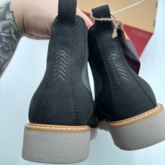 New Kodiak Women’s 7.5 Black Leather Bonshaw Chelsea Boots