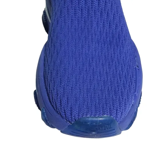 New Kurt geiger london lettie mens knit slip on high top sock sneakers blue