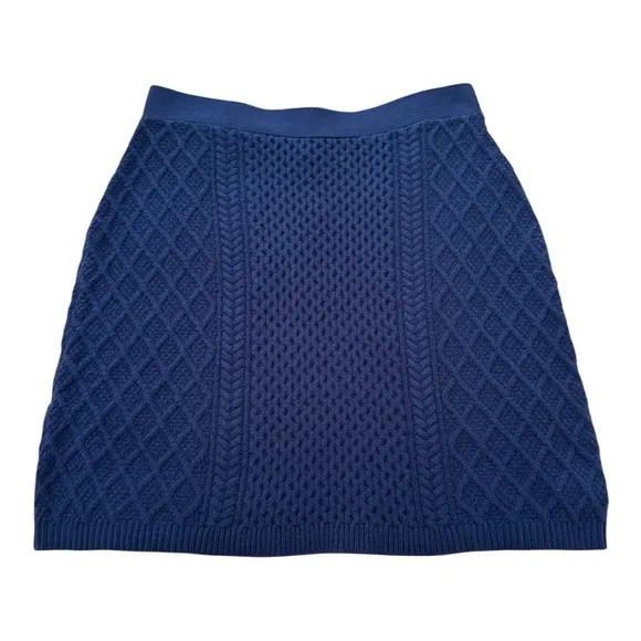 NEW Lilly Pulitzer Lizona Cabled Sweater Skirt Size M Low Tide Navy