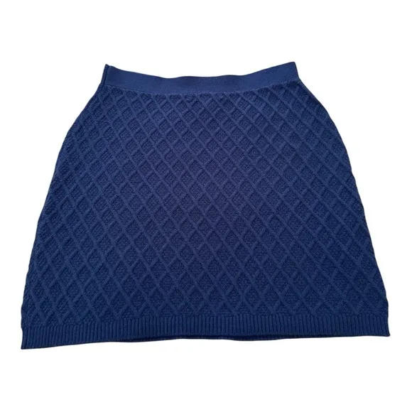 NEW Lilly Pulitzer Lizona Cabled Sweater Skirt Size M Low Tide Navy