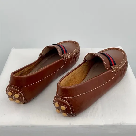 🌹New Listing🌹 NWT Elephantito Club Toddler Cognac Leather Loafers Shoes