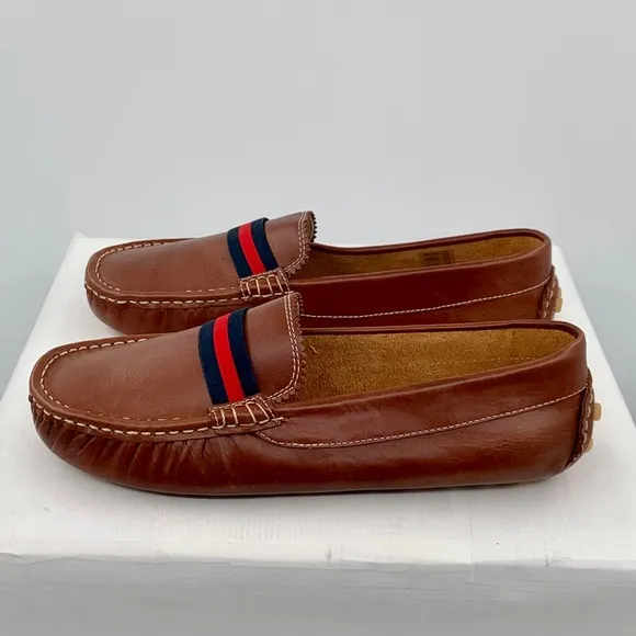 🌹New Listing🌹 NWT Elephantito Club Toddler Cognac Leather Loafers Shoes