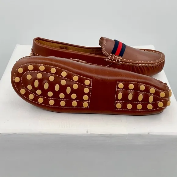 🌹New Listing🌹 NWT Elephantito Club Toddler Cognac Leather Loafers Shoes