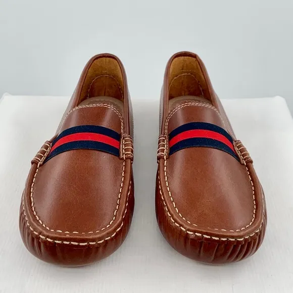 🌹New Listing🌹 NWT Elephantito Club Toddler Cognac Leather Loafers Shoes